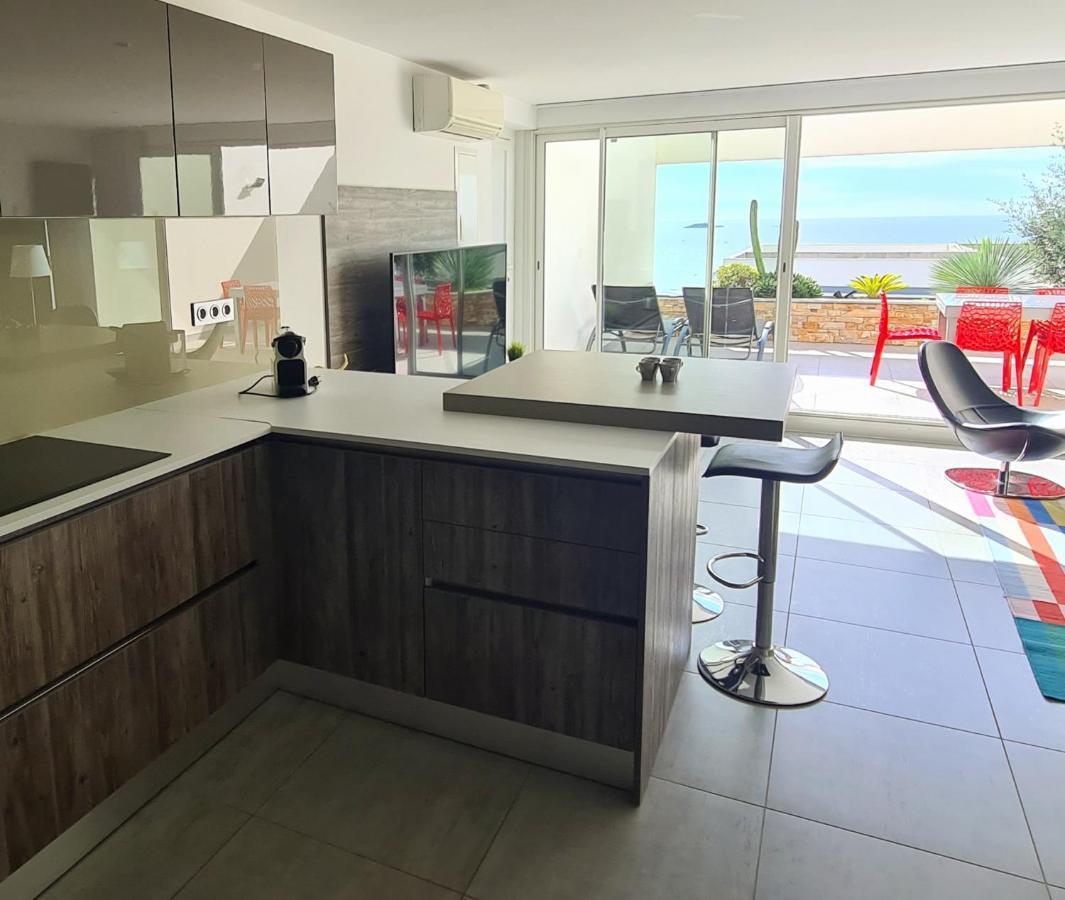 Magnifique Appartement Vue Mer - Grande Terrasse Et Piscine Bandol Esterno foto