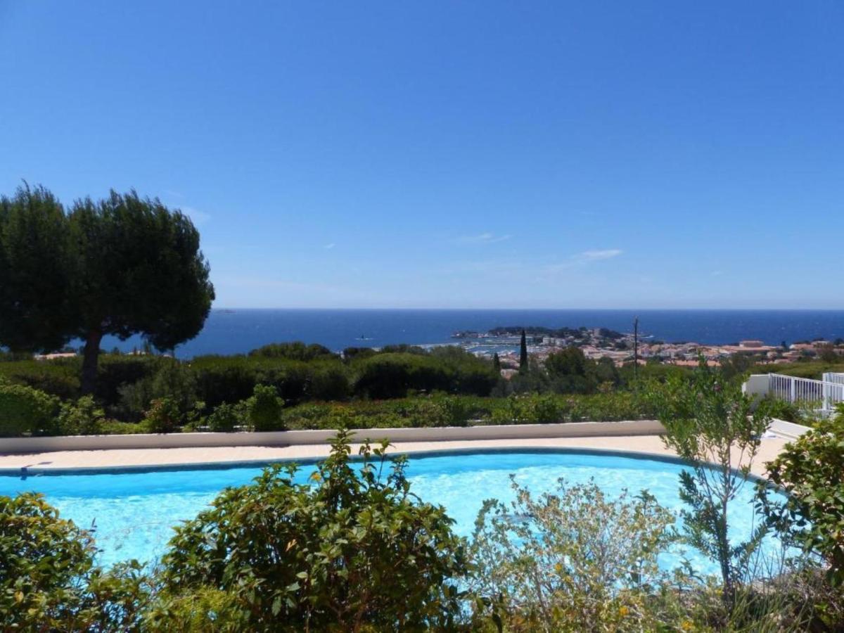 Magnifique Appartement Vue Mer - Grande Terrasse Et Piscine Bandol Esterno foto